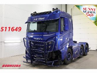 danneggiata veicoli industriali Iveco S-way 530 6X2 Full Air ACC Leder Showtruck 67.003 km! 2024/7