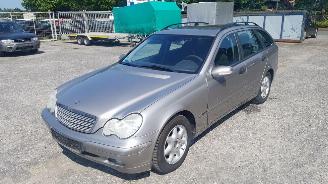 Auto da rottamare Mercedes C-klasse W203 Zilver 723U Onderdelen deur Bumper 2003/7